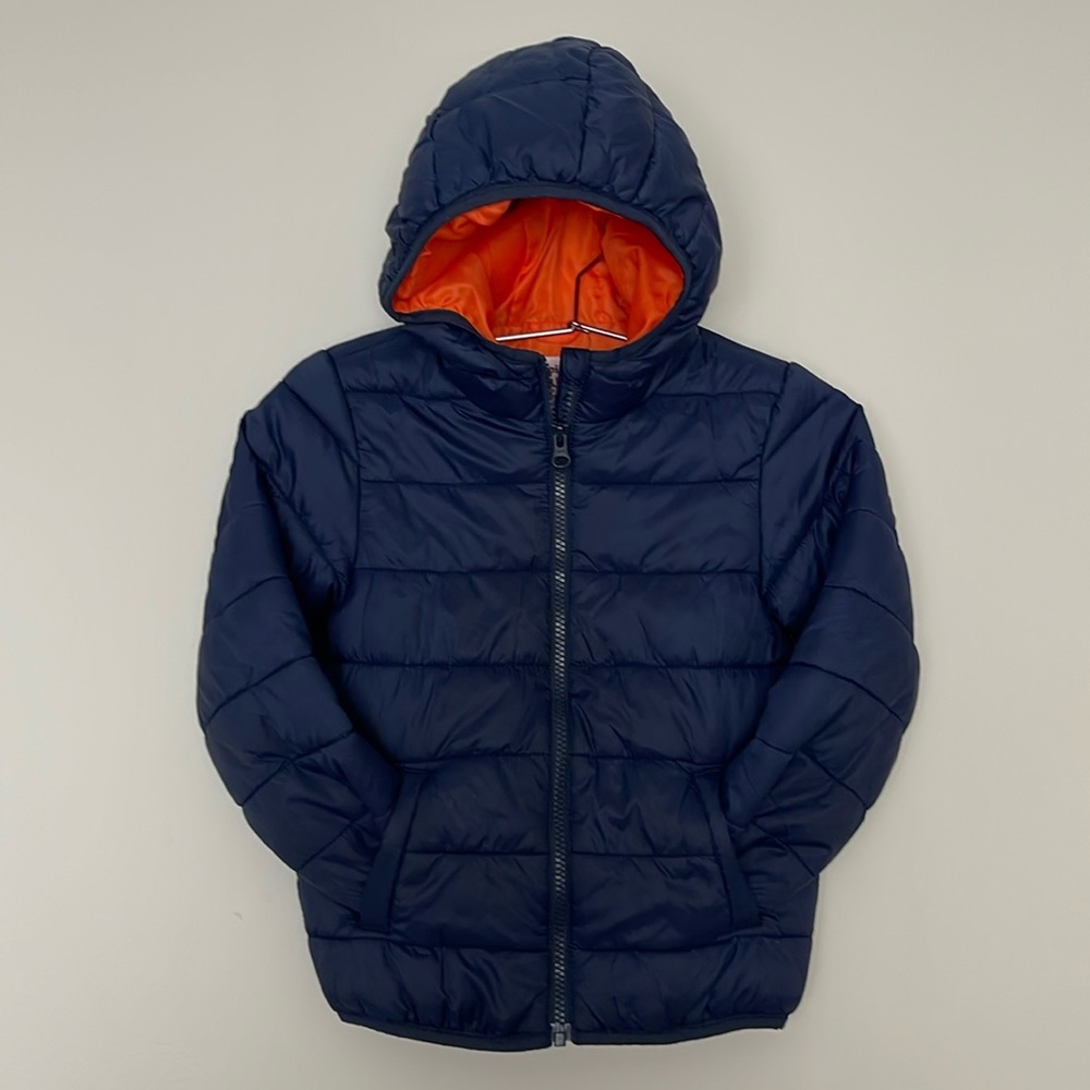 Lupilu Blue Hooded Winter Jacket Boys Size 4-5y